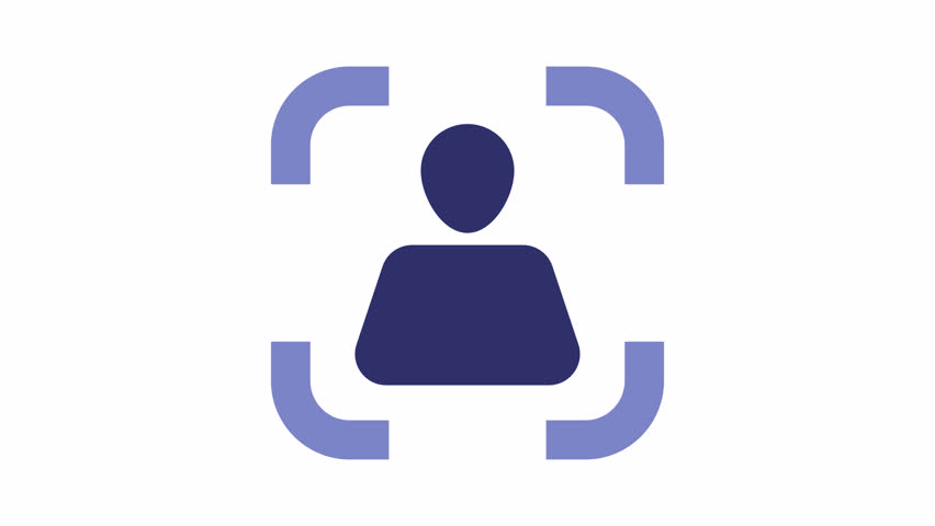 Scan People animation icons for social media, presentations, videos, websites, etc. No background, Alpha channel.