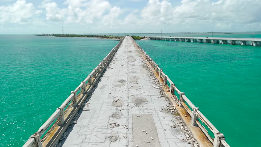 Bahia Honda Bridge, Florida Keys, Aerial Video, Drone Video, Florida, Bahia Honda State Park