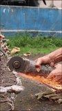 Person cutting rusty metal with an angle grinder, creating bright sparks. - Powered by Shutterstock - Get 15% off with code: PIKWIZARD15