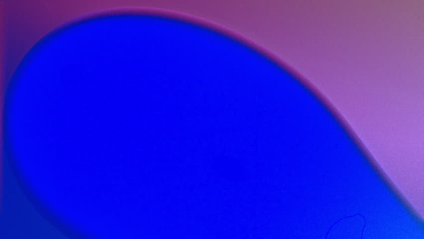 Blue shape evolving on gradient background