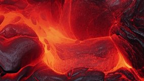 Close up animation of molten lava moving with glowing orange and black texture with smooth looping. Perfect for backgrounds, game assets, sci-fi themes, and volcanic energy visuals. - Powered by Shutterstock - Get 15% off with code: PIKWIZARD15