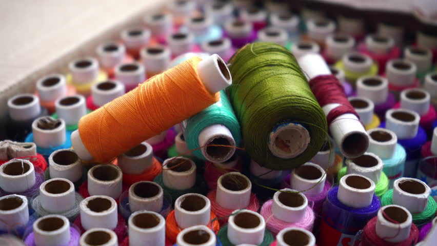 Colorful fabric thread, Indian textile 