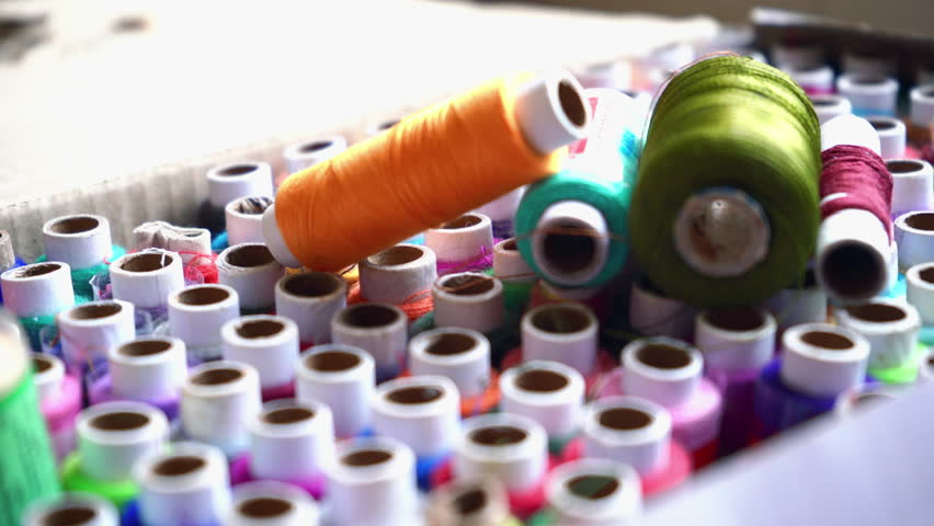 Colorful fabric thread, Indian textile 