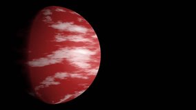alien red planet on dark background with clouds - Powered by Shutterstock - Get 15% off with code: PIKWIZARD15