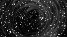 Glitter and Twirl Handdrawn Animation in 4 Colour Variations Orange, Green Screen, chroma key, Black Yellow Background - 4K Horizontal Video 6 sec. Seamless Loop Video - Powered by Shutterstock - Get 15% off with code: PIKWIZARD15