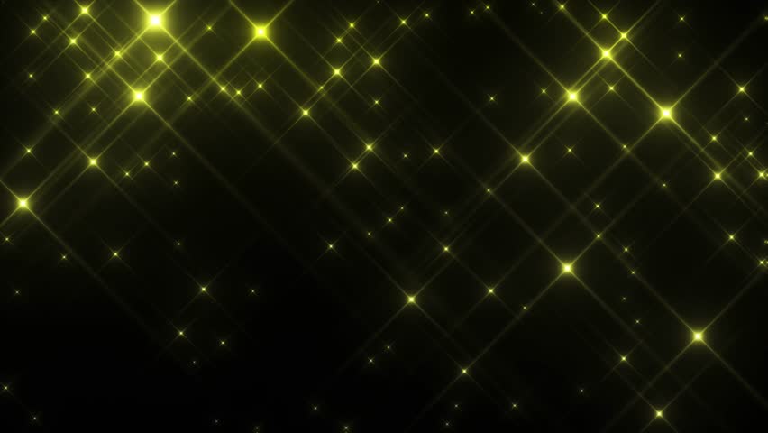 4K Golden Sparkling Star Animation. Elegant Glowing Light Effect with Twinkling Diamond Grid. Luxury Motion Background for Events, Weddings, and Celebrations
