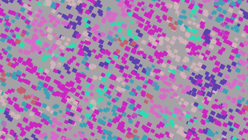Abstract background 4k. Blinking geometric shapes. Seamless loop video. 