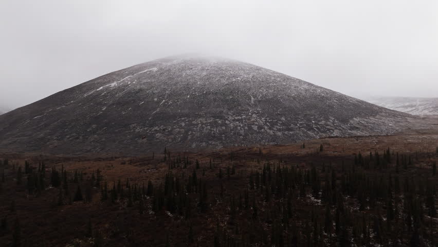 Ogilvie Mountain Range In Yukon, Canada - Drone Shot