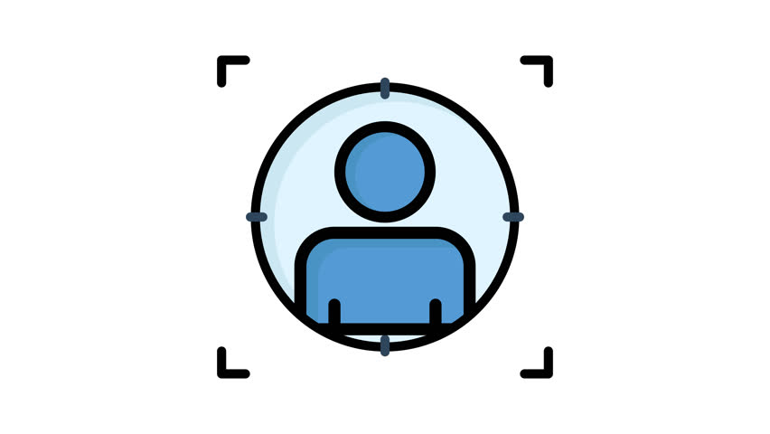 Customer focus animated icon. animated icon related to business. suitable for user interface, provide visual feedback and more. alpha channel