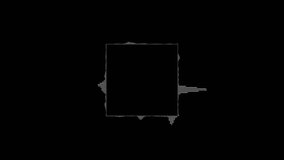 Square shape Audio music timeline bar moving with track on a black background, Audio waveform equalizer spectrum, Music equalizer, Sound visualization, digital audio spectrum wave effect - Powered by Shutterstock - Get 15% off with code: PIKWIZARD15