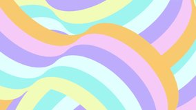 4k Rainbow Easter eggs pastel color animated background. Wavy cute simple backdrop. Light pink blue yellow orange purple waves. Seamless looped. Retro beautiful girls vintage. Summer kids sale banner - Powered by Shutterstock - Get 15% off with code: PIKWIZARD15