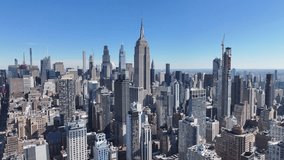 Empire State At Manhattan In New York United States. Highrise Buildings Scenery. Beautiful Cityscape. Empire State At New York United States. Business District Landscape. - Powered by Shutterstock - Get 15% off with code: PIKWIZARD15