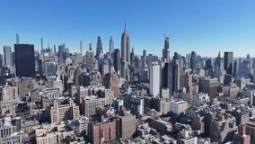 New York Skyline At Manhattan In New York United States. Highrise Buildings Scenery. Beautiful Cityscape. New York Skyline At New York United States. Empire State Building Landscape. - Powered by Shutterstock - Get 15% off with code: PIKWIZARD15