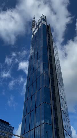 Building High-rise bulding City center Business center Big city Financial district Warsaw Poland