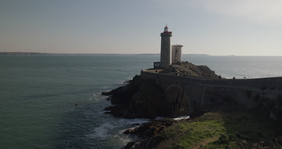 Lighthouse Phare Du Petit Minou In Plouzane, Brittany, France