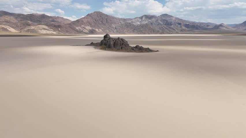 Aerial Racetrack Playa in Death Valley National Park