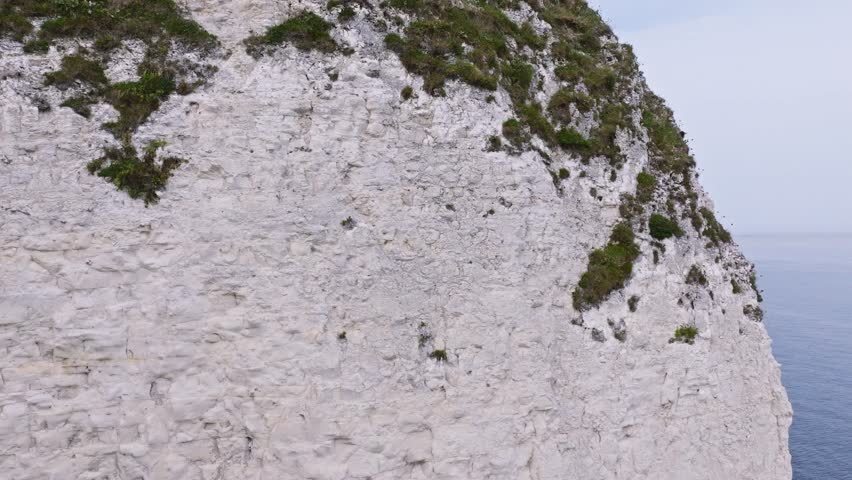Old Harry Rocks Poole. Large Rock Features from sea level, Reveal Aerial