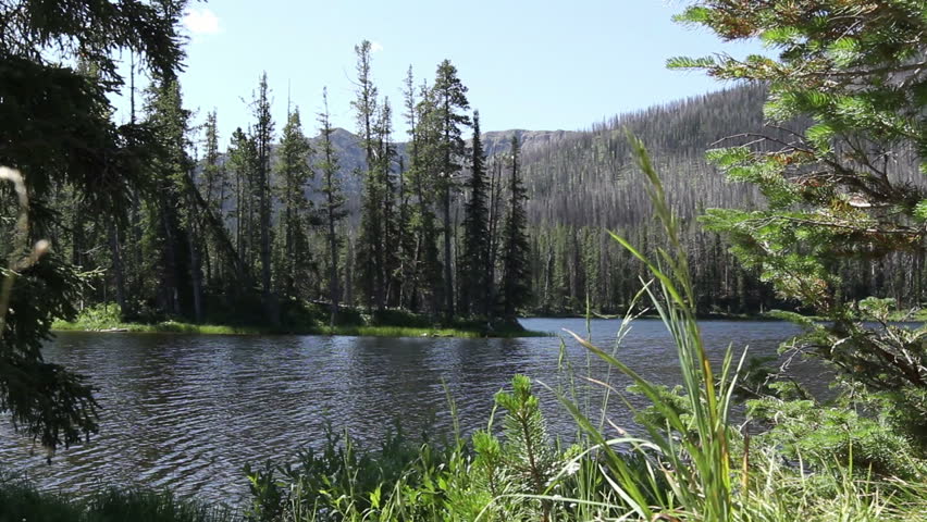 Sylvan Lake, near the east entrance to Yellowstone Park, Wyoming.