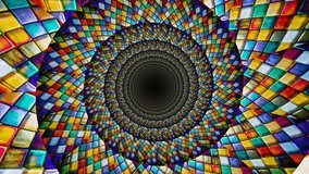 Rainbow Iridescent Glass Mosaic Tiles to create an animation that has an infinite pseudo depth spiral descending effect - Powered by Shutterstock - Get 15% off with code: PIKWIZARD15
