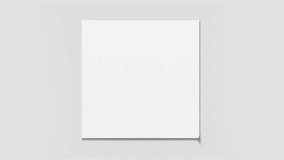 White fabric sheet material folding corner, looped animation, 3d rendering. Animated napkin or bed textile folded and smooth process, 4k, grey background. Satin cloth steaming effect. 3D Illustration - Powered by Shutterstock - Get 15% off with code: PIKWIZARD15