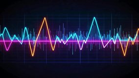 Dynamic Audio Spectrum Analyzer with Colorful Neon Waves and Pulsating Visuals - Powered by Shutterstock - Get 15% off with code: PIKWIZARD15
