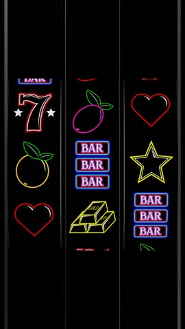 Classic jackpot slot machine in casino with winning seven numbers - 3D 4k vertical animation (2160 x 3840 px)