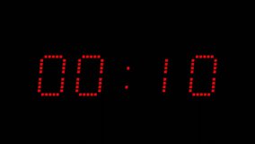 10 seconds countdown timer with red digital clock suitable for deadlines, time management, time is running out and countdown themes in design projects - Powered by Shutterstock - Get 15% off with code: PIKWIZARD15
