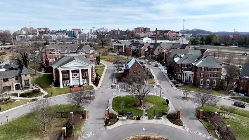 aerial push in sorority village at university of tennessee