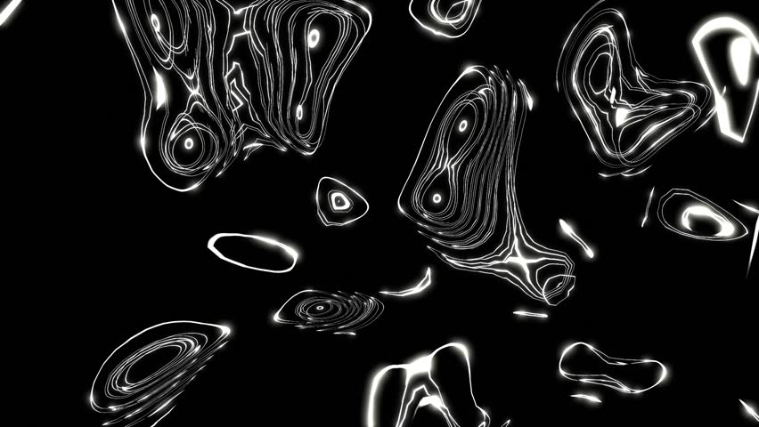 VJ Noise Psychedelic Marble Black and White 3d render loop