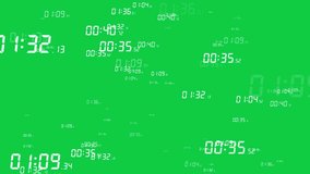 digital clock time passing, time management, exploring through time, time machine, timer countdown concept overlay animation on the green screen background - Powered by Shutterstock - Get 15% off with code: PIKWIZARD15