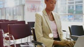 In office, businesswoman using animation of digital network with music icons. technology, innovation, networking, entrepreneur, communication, multimedia - Powered by Shutterstock - Get 15% off with code: PIKWIZARD15