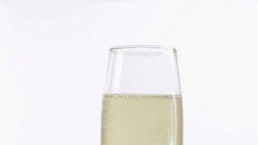 Floating strawberry in champagne glass with circular animation overlay. Beverage, celebration, luxury, drink, bubbles, refreshment - Powered by Shutterstock - Get 15% off with code: PIKWIZARD15