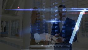 Business professionals discussing over financial data charts and graphs animation. teamwork, analysis, presentation, growth, finance, strategy - Powered by Shutterstock - Get 15% off with code: PIKWIZARD15