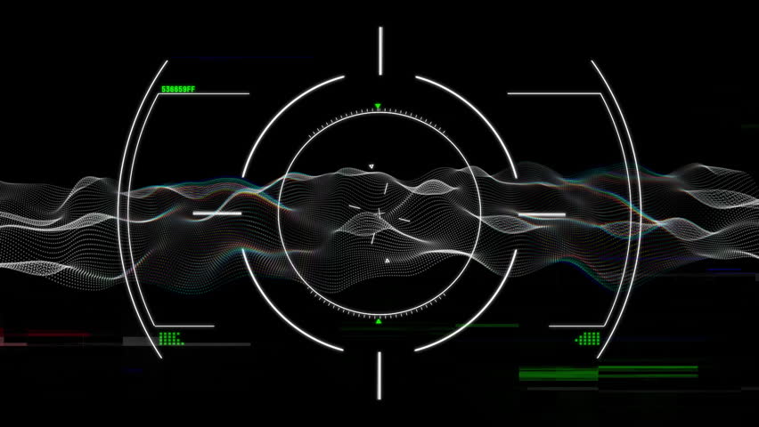 Animation of geometric shapes and waveforms on black background, digital interface. Abstract, futuristic, motion, technology, design, pattern - Powered by Shutterstock - Get 15% off with code: PIKWIZARD15