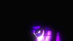 Dancing female raver in a pink fur coat with a flashing light with glitch effect - Powered by Shutterstock - Get 15% off with code: PIKWIZARD15