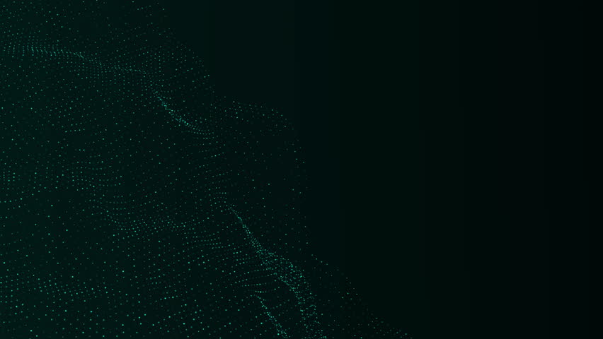 Glowing Particles Dynamic Lines with Futuristic Hitech Abstract Digital Data Wave
