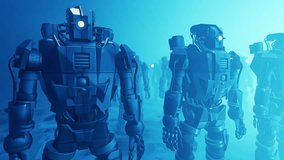 An Army Of Heavy Combat Robots. Animation On The Theme Of Fantasy, Technology And The Future	
 - Powered by Shutterstock - Get 15% off with code: PIKWIZARD15