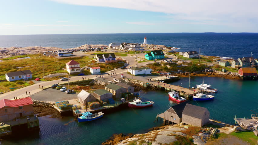 Aerial drone shot over Peggy