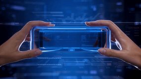 Virtual reality VR glasses Digital technology of the future Server Room Big Data Cloud Digital Technologies data transfer and storage 3D animation - Powered by Shutterstock - Get 15% off with code: PIKWIZARD15