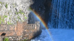 Abandoned railway station Psyrtskha in autumn. Abkhazia, New Athos - Powered by Shutterstock - Get 15% off with code: PIKWIZARD15