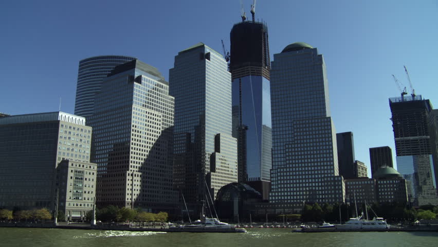 New World Trade Center skyscraper under construction in New York City's