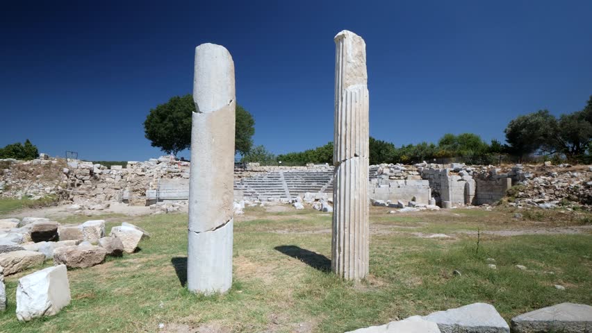 Teos Ancient City - 4k view of Teos Ancient City