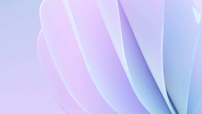 Abstract waves, rotating sphere. 3D rendered background, flowing twisted shapes with a glass texture. Smooth animation in pink and blue tones. Elegant looped wallpaper and animated footage