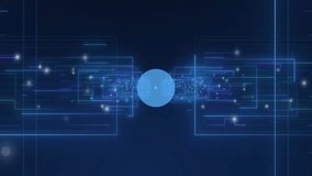 Animation with music and smartphone icons connecting over digital network background. Technology, mobile, communication, innovation, abstract, connectivity - Powered by Shutterstock - Get 15% off with code: PIKWIZARD15