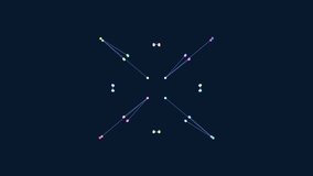 Stylized constellation depicted with lines and dots forming the shape of a star or group of stars. Unique pattern arrangement creates a celestial visual - Powered by Shutterstock - Get 15% off with code: PIKWIZARD15