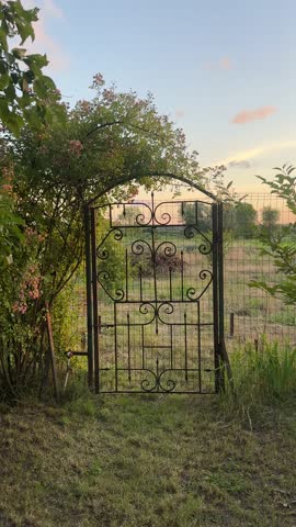 Enchanted Garden Gateway. High quality 4k footage