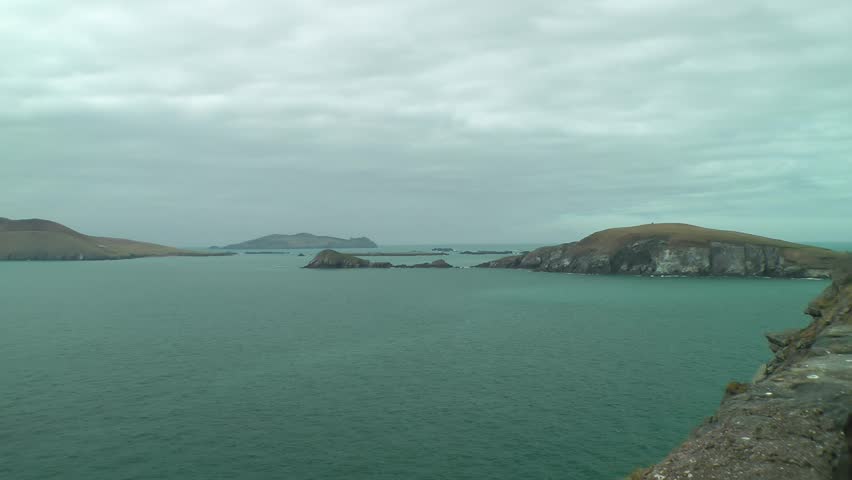 The sleeping Giant seen from Dunmore Head in County Kerry, in the south west of Ireland.