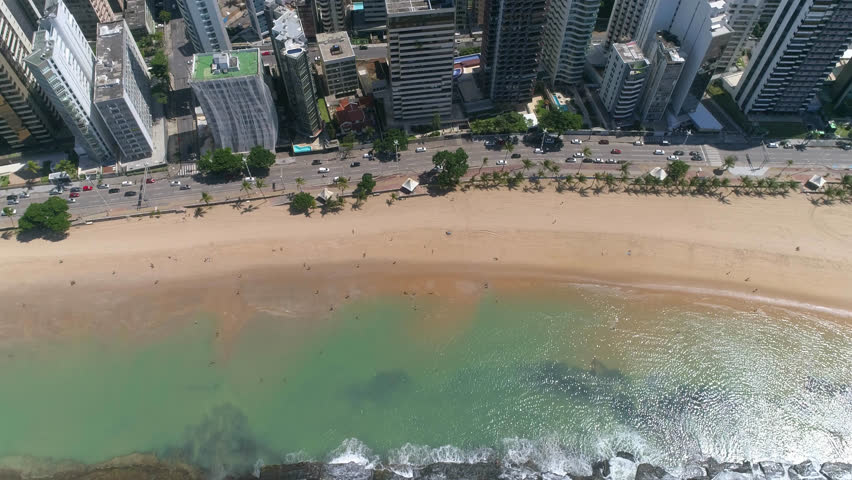 Aerial View of Recife and Boa Viagem Beach

