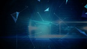 Digital globe with binary code and data processing animation in blue tones. Technology, cyberspace, connectivity, futuristic - Powered by Shutterstock - Get 15% off with code: PIKWIZARD15