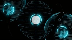 Animation of digital network with connected devices and data icons around globe. Connectivity, technology, communication, global, networking, internet - Powered by Shutterstock - Get 15% off with code: PIKWIZARD15